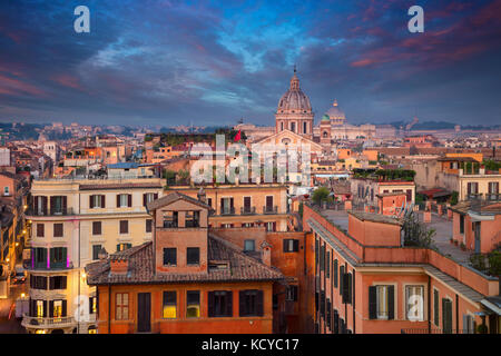 Rom. stadtbild Bild von Rom, Italien bei Sonnenaufgang. Stockfoto