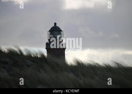 Prerow, Deutschland - Oktober 8, 2017: Leuchtturm Darßer Ort, natureum in der Nähe von Prerow, Fischland-Darß-Zingst. Stockfoto