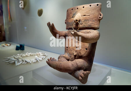 Terracotta Abbildung in Gold Museum oder das Museo del Oro, Bogota, Kolumbien, Südamerika Stockfoto