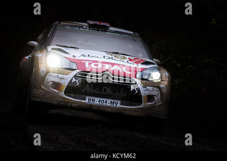 Bei der Wales World Rally Championship (WRC) Rallye GB Wales, Großbritannien Stockfoto