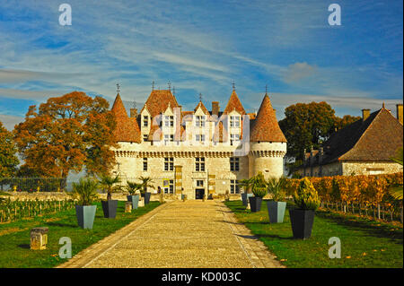 Monbazillac chateau, Dordogne, Aquitaine, Frankreich Stockfoto