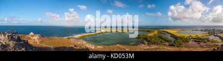 Panoramablick ladscape Los Roques Venezuela Stockfoto