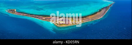 Panoramablick ladscape Los Roques Venezuela Stockfoto