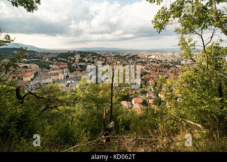 Rumänien, Brasov, Tampa Gipfel und Umgebung Stockfoto