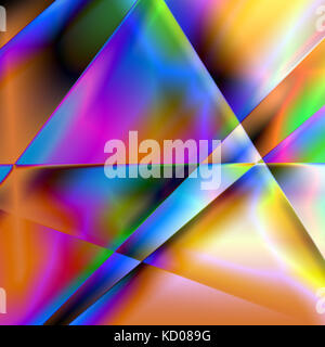 Helle farbige geometrische Hintergrund mit abstrakten Formen, Dreieck und Streifen Stockfoto