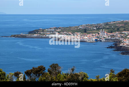 Blick vom Monte Brasil in Sao Mateus, South Coast, Insel Terceira, Azoren, Portugal Stockfoto