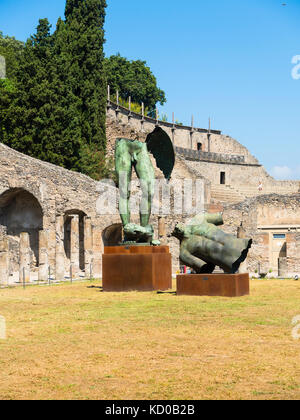 Tempel Ruinen von Pompeji, Neapel, Kampanien, Italien Stockfoto