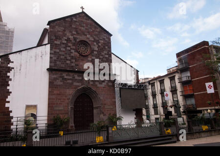 Kathedrale von Funchal Kirche in Funchal, Madeira. Stockfoto