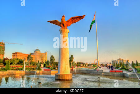 Nationalflagge Park in Duschanbe, Tadschikistan Stockfoto