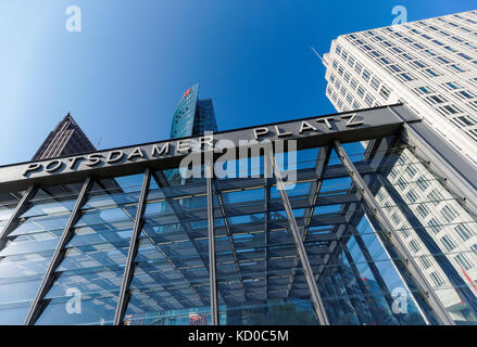 Potsdamer Platz in Berlin, Deutschland Stockfoto