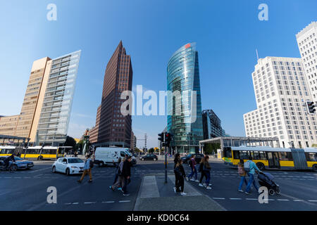 Potsdamer Platz in Berlin, Deutschland Stockfoto