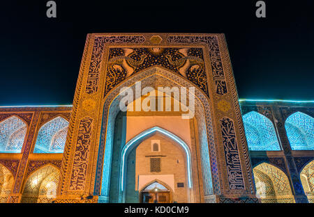 Nadir divan - beghi Madrasah in Buchara, Usbekistan Stockfoto