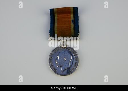 Ww1 British Krieg Medaille Stockfoto