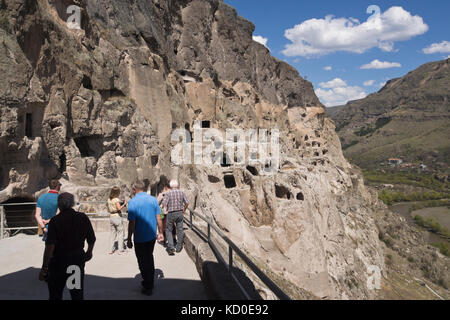 Die höhle Klosteranlage von vardzia im südlichen Georgien Stockfoto