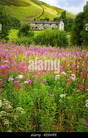 Blick von der Rochdale Canal Leinpfad Stockfoto