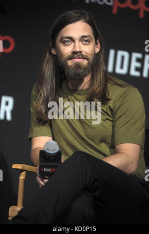 Tom Payne besucht das Walking Dead Panel im Theater at Madison Square Garden während der New York Comic Con 2017 am 7. Oktober 2017 in New York City. | Nutzung weltweit Stockfoto