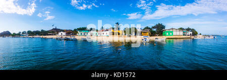 Panoramablick ladscape Los Roques Venezuela Stockfoto