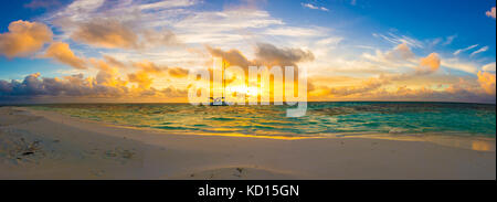 Panoramablick ladscape Los Roques Venezuela Stockfoto