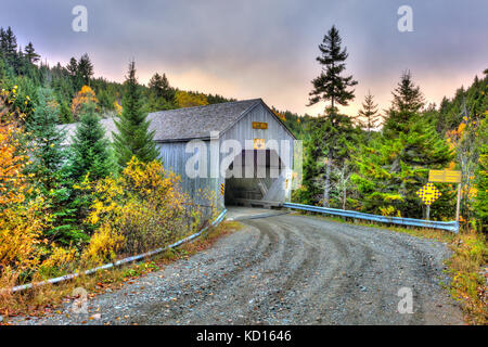 45 Covered Bridge, Bay of Fundy National Park, New Brunswick, Kanada Stockfoto