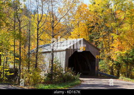 Trout Creek #5 Covered Bridge, moores Mill, New Brunswick, Kanada Stockfoto