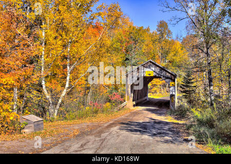 Trout Creek #5 Covered Bridge, moores Mill, Waterford, New Brunswick, Kanada Stockfoto