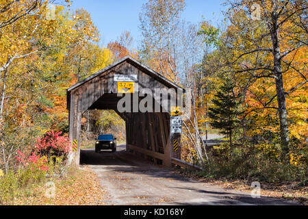 Trout Creek #5 Covered Bridge, moores Mill, Waterford, New Brunswick, Kanada Stockfoto