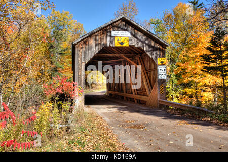 Trout Creek #5 Covered Bridge, moores Mill, Waterford, New Brunswick, Kanada Stockfoto