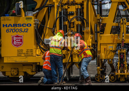 Panama railway arbeiten Stockfoto