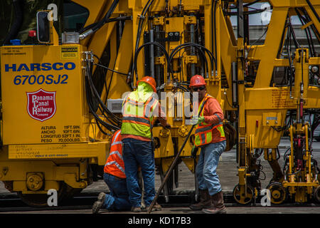 Panama railway arbeiten Stockfoto