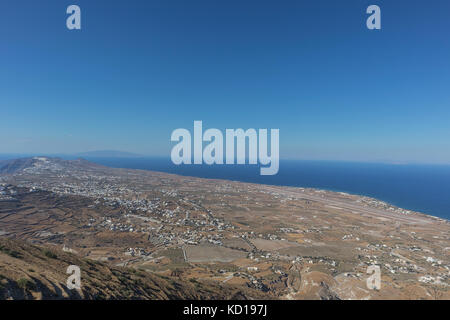 Luftaufnahme von Santorini. Griechenland. Stockfoto