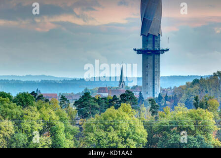 Test Turm für Aufzüge in Rottweil, Baden-Württemberg. Stockfoto