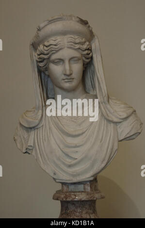 Demeter (CERES). Göttin der Ernte und Landwirtschaft. Skulptur. Marmor. altemps Palast. nationalen Römischen Museum. Rom. Italien. Stockfoto
