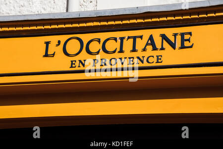 L'Occitane en Provence shop in Stratford-upon-Avon, England, Großbritannien Stockfoto