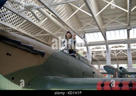 Hawker Hurricane auf Anzeige im Imperial War Museum Stockfoto