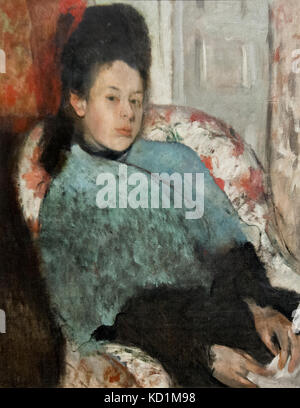 Edgar Degas: Portrait von Elena Carafa (1875) Stockfoto