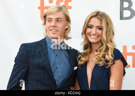 42. Toronto International Film Festival (TIFF) - 'Borg/McEnroe' - Premiere mit Denis Shapovalov, Morgan Krizmanich Where: Toronto, Kanada Wann: 07 Sep 2017 Credit: Jaime Espinoza/WENN.com Stockfoto