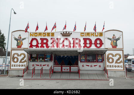 Arnardo Zirkus Eingang Oslo norwegen Stockfoto