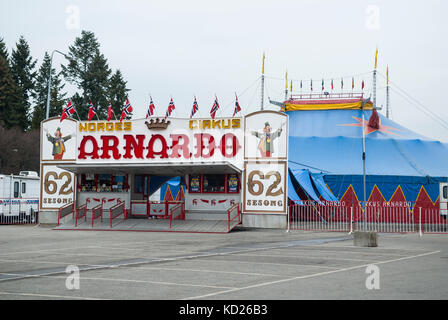 Arnardo Zirkus Eingang Oslo norwegen Stockfoto