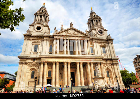 St Paul's Cathedral, St. Paul's Cathedral, City of London, England, UK, GB, London, London City GROSSBRITANNIEN, St Pauls Kathedrale, Kathedralen, Gebäude Stockfoto