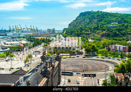 Stadtbild in Barcelona, Katalonien, Spanien Stockfoto