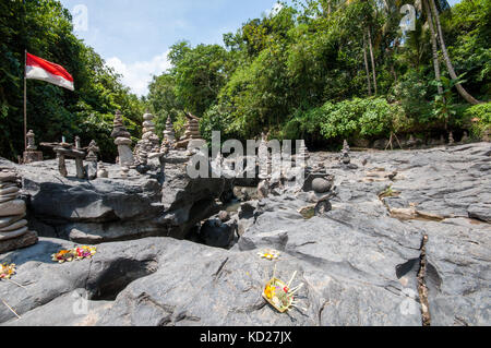 Nach oben tegenungan wasterfal in der Nähe von Ubud, gianyar, Bali, Indonesien Stockfoto