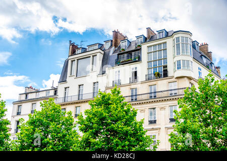 Ferienwohnungen in Paris Stockfoto