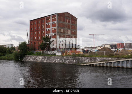 Berlin, 22. August: Bauarbeiten im nördlichen Bereich der Berliner Hauptbahnhof (Deutsch für Berliner Hauptbahnhof) in Berlin Mitte August Stockfoto