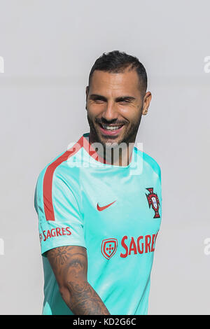 Oeiras, Portugal. 9. Okt. 2017. Portugal, Ricardo Quaresma während der nationalen Team Training vor dem Spiel zwischen Portugal und der Schweiz auf City Football in Oeiras, die am 9. Oktober 2017. Credit: Bruno Barros/alamy leben Nachrichten Stockfoto