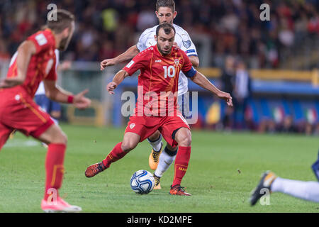 Turin, Italien. Oktober 2017. Goran Pandev (MDK) Fußball/Fußball : FIFA Fussball-Weltmeisterschaft Russland 2018 Spiel der europäischen Qualifikationsgruppe G zwischen Italien 1-1 Mazedonien im Stadio Olimpico Grande Torino in Turin, Italien . Quelle: Maurizio Borsari/AFLO/Alamy Live News Stockfoto