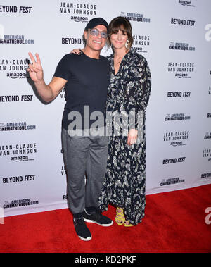Los Angeles, USA. 09 Okt, 2017. a Jean Claude Van Damme, Kat003 Ankunft auf dem Jean Claude Van johnson Foster, ein Amazon Movie Premiere auf der Egyptian Theatre in Los Angeles. 9. Oktober 2017. Credit: tsuni/usa/alamy leben Nachrichten Stockfoto