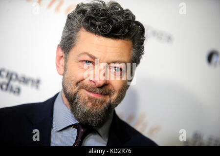 New York, USA. 09 Okt, 2017. Andy Serkis spezielle 'atmen' Screening bei AMC Loews Lincoln Square 13 Theater am 9. Oktober besucht, 2017 in New York City.Credit: geisler - fotopress/alamy leben Nachrichten Stockfoto