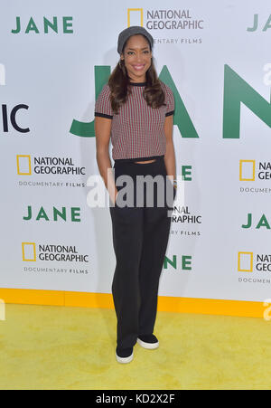 Hollwood, Ca. Okt. 2017. Gina Torres, Bei Premiere Von National Geographic Documentary Films "Jane" Auf dem Hollywood Bowl In Kalifornien am 09. Oktober 2017. Kredit: Faye S/Media Punch/Alamy Live News Stockfoto