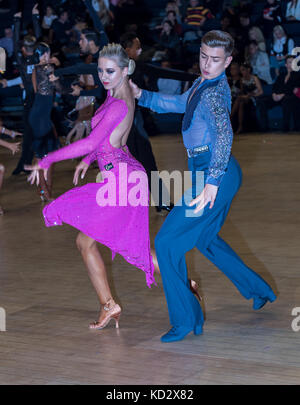 Brentwood, Essex 10 Oktober 2017, 65. Internationale Latin Dance Meisterschaften ath Der internatioanl Hall, brentood, Kredit: Ian Davidson/alamy leben Nachrichten Stockfoto