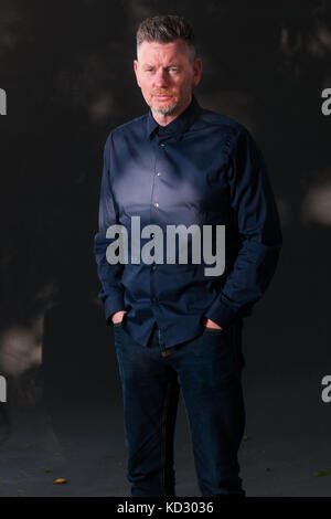Schottische Schauspieler John Gordon Sinclair besucht einen Fotoauftrag während des Edinburgh International Book Festival am 12. August 2017 in Edinburgh, Schottland. Stockfoto